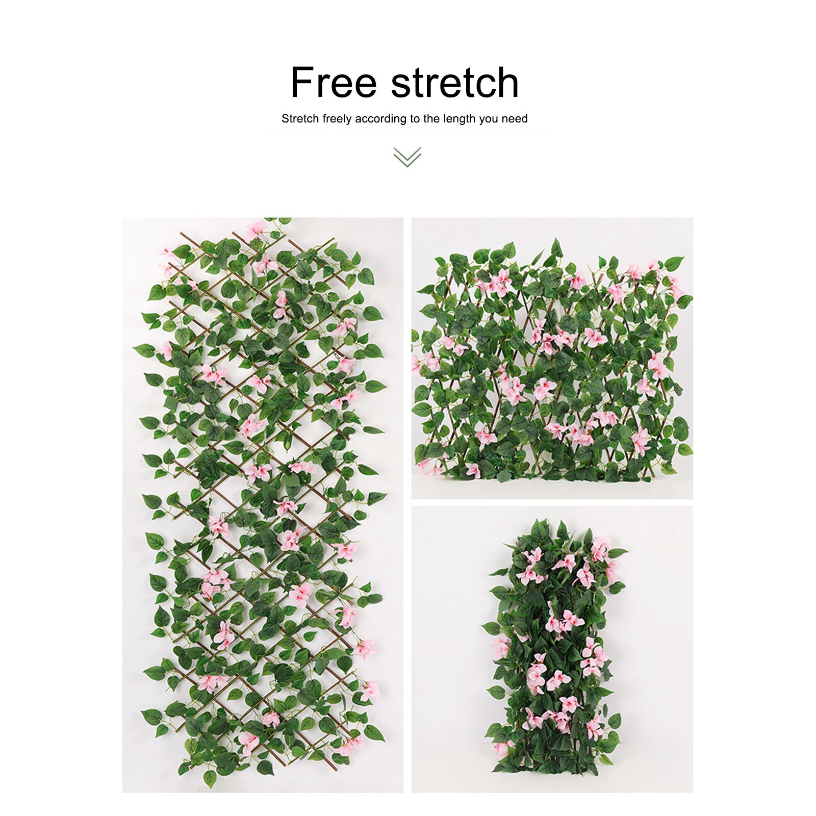 Artificial Simulation Fence Privacy Fence Screen Artificial Hedges Fence Morning Glory Vine Leaf Decoration Patio Decor Garden