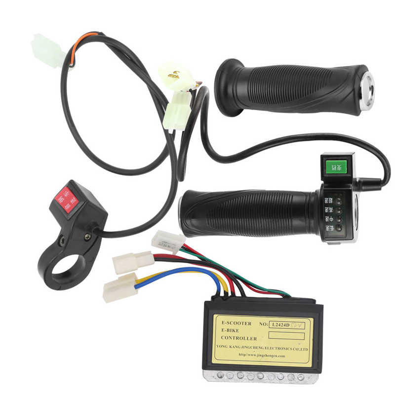Scooter Forward and Reverse Switch Scooter 12V 250W Brushed Controller with 4 Speed Grip and Forward and Reverse Switch