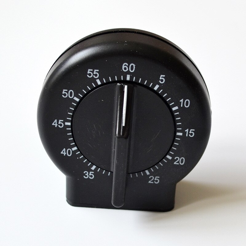 Kitchen Timer 60 Minute - Mechanical Timing - Loud Alarm - for Cooking, Baking, Gym, Homework, or Office Meetings (White)