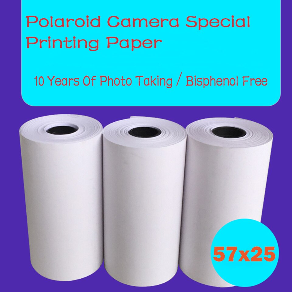5/9/12 Rolls 57x25mm Heat Sensitive Thermal Printing Paper Set Heat Sensitive Thermal Printing Paper Set for Kids Instant camera