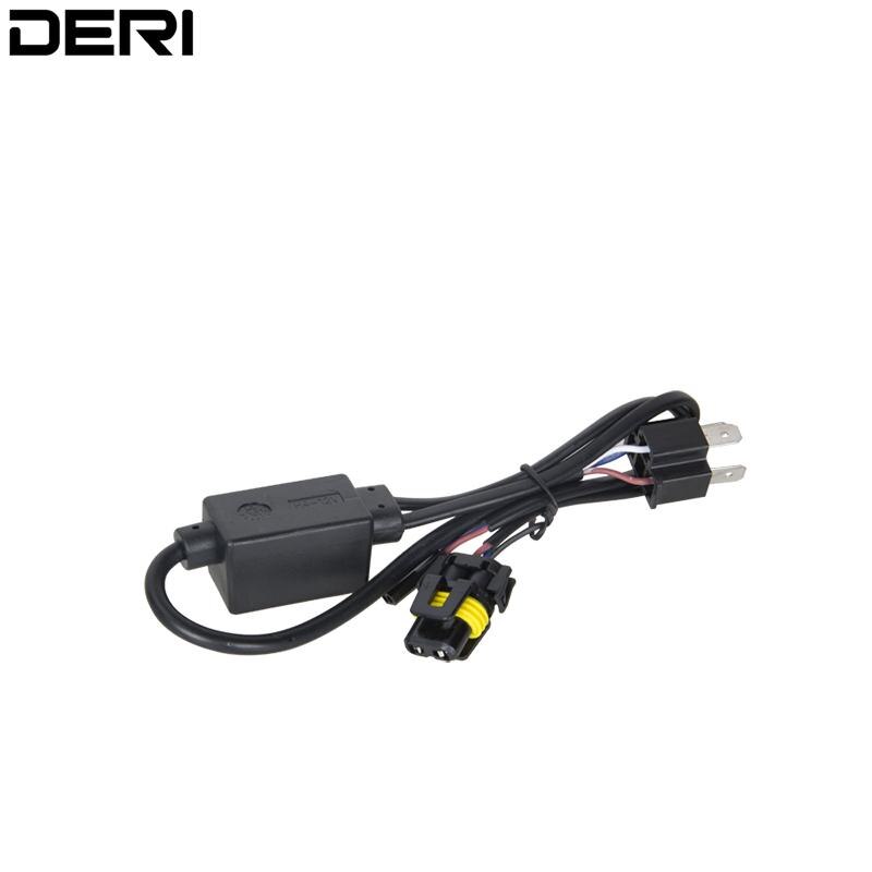 2X 12V 35W 55W H4 BiXenon Control Line Wiring Relay Harness HID Conversion Wire Retrofit Connector For Headlight Headlamp Lines