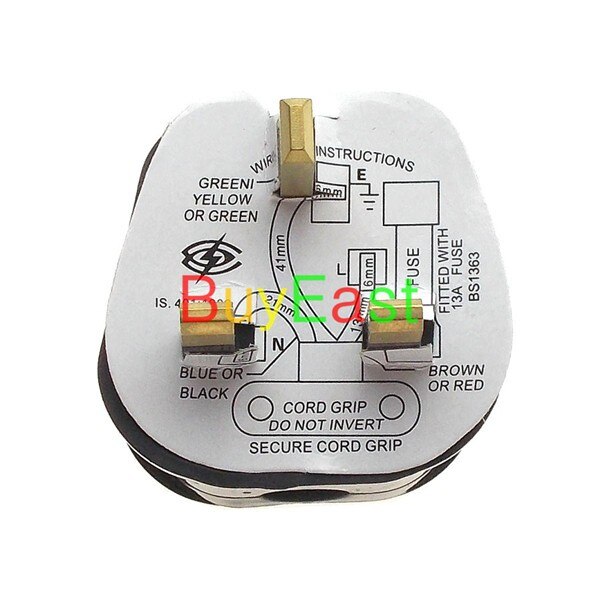 10 PCS UK, Ireland, Malaysia, Singapore, HK 13A Fused Rewireable Plug BS1363 13A