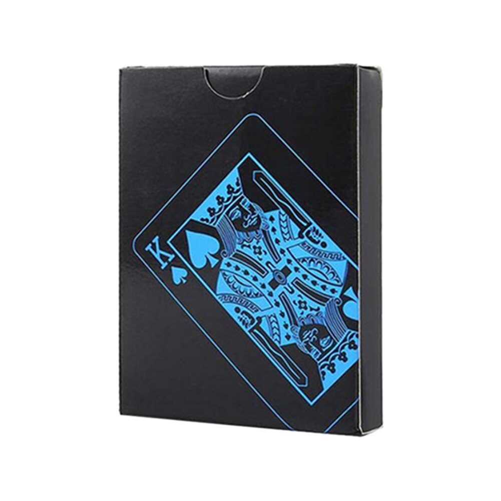 Waterdichte pvc plastic speelkaarten poker klassieke goocheltrucs gereedschap pure zwarte magie doos verpakt dwh 5: Default Title