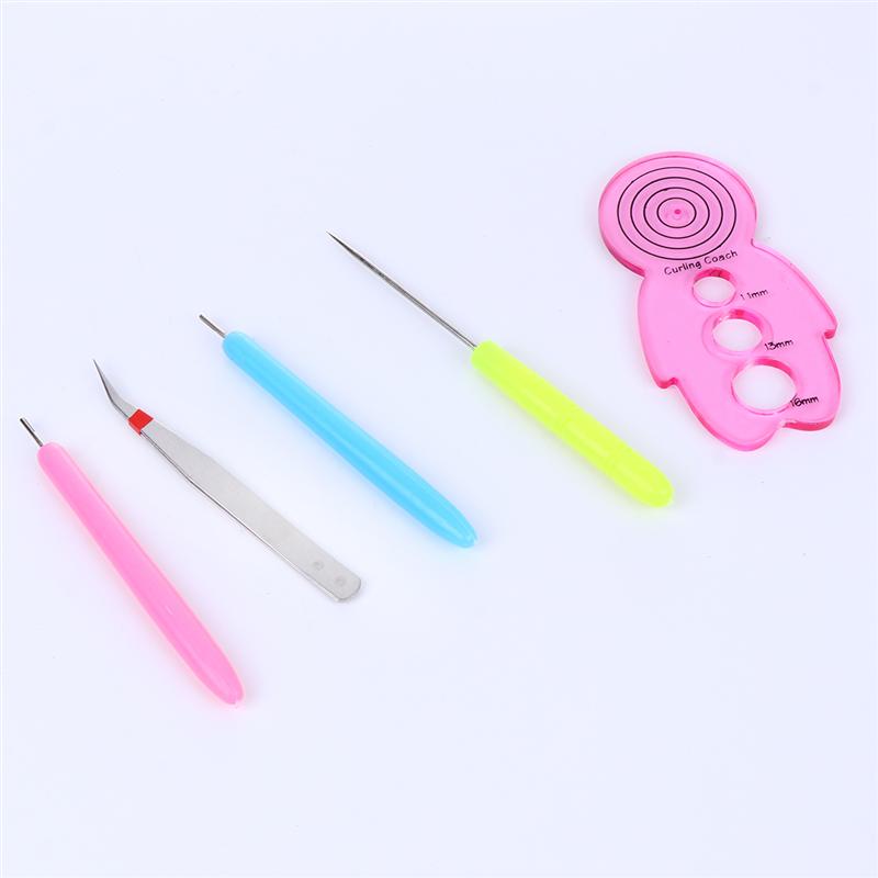 7Pcs/Set DIY Paper Rolling Tool Kit Handmade Rolling Curling Quilling Needle Pen for Home School Arts Craft (Random Color)