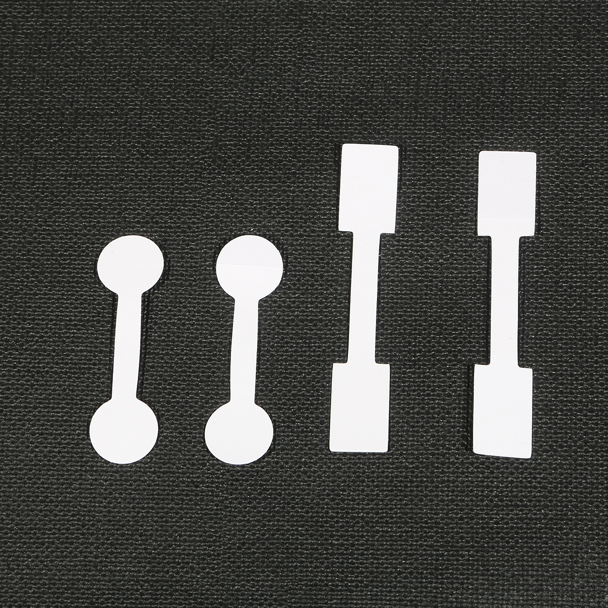 100pcs Square Circle White Paper Jewelry Display Card Labels Ring Sticker Hangtag Blank Paper Price Tag Labels Packaging