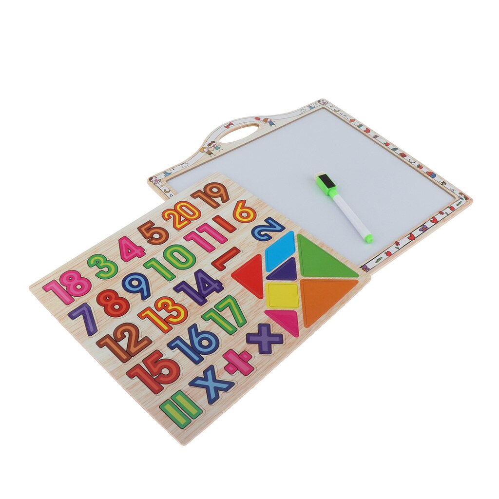 Numbers Magnets - Doodling White Board with Pen - 2 In 1 Calculating Early Educational Toys For Kids