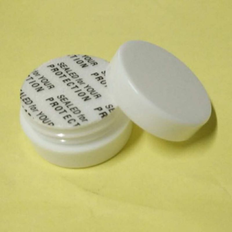 Mini frascos de crema vacíos, latas pequeñas de muestra, contenedor de embalaje de cosméticos, maquillaje DIY, blanco y negro, 1g