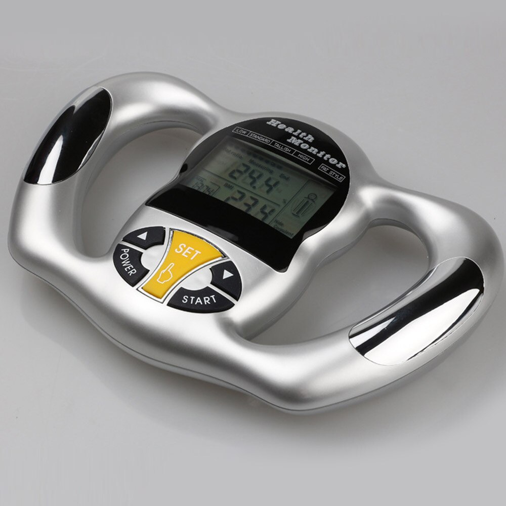 Portable Digital BMI Tester LCD Screen Body Fat Monitors Care Analyzer Handheld Fat Meter Detection