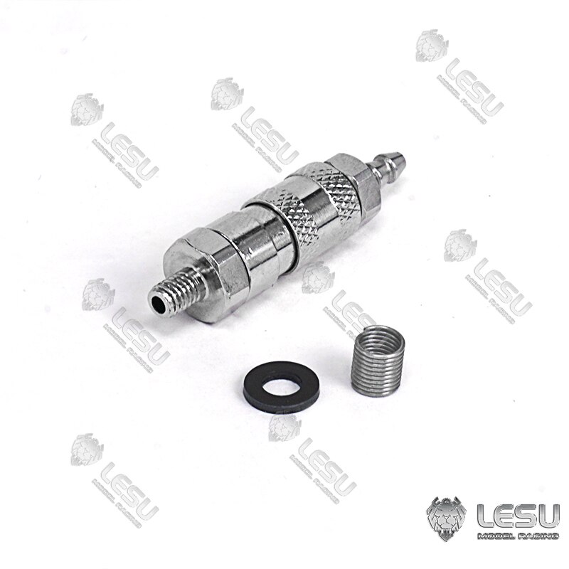 LESU Metal Tubing Oil Pipe Connector for 1/14 RC DIY Hydraulic TAMIYA Dumper Truck Excavator Loader Forklift