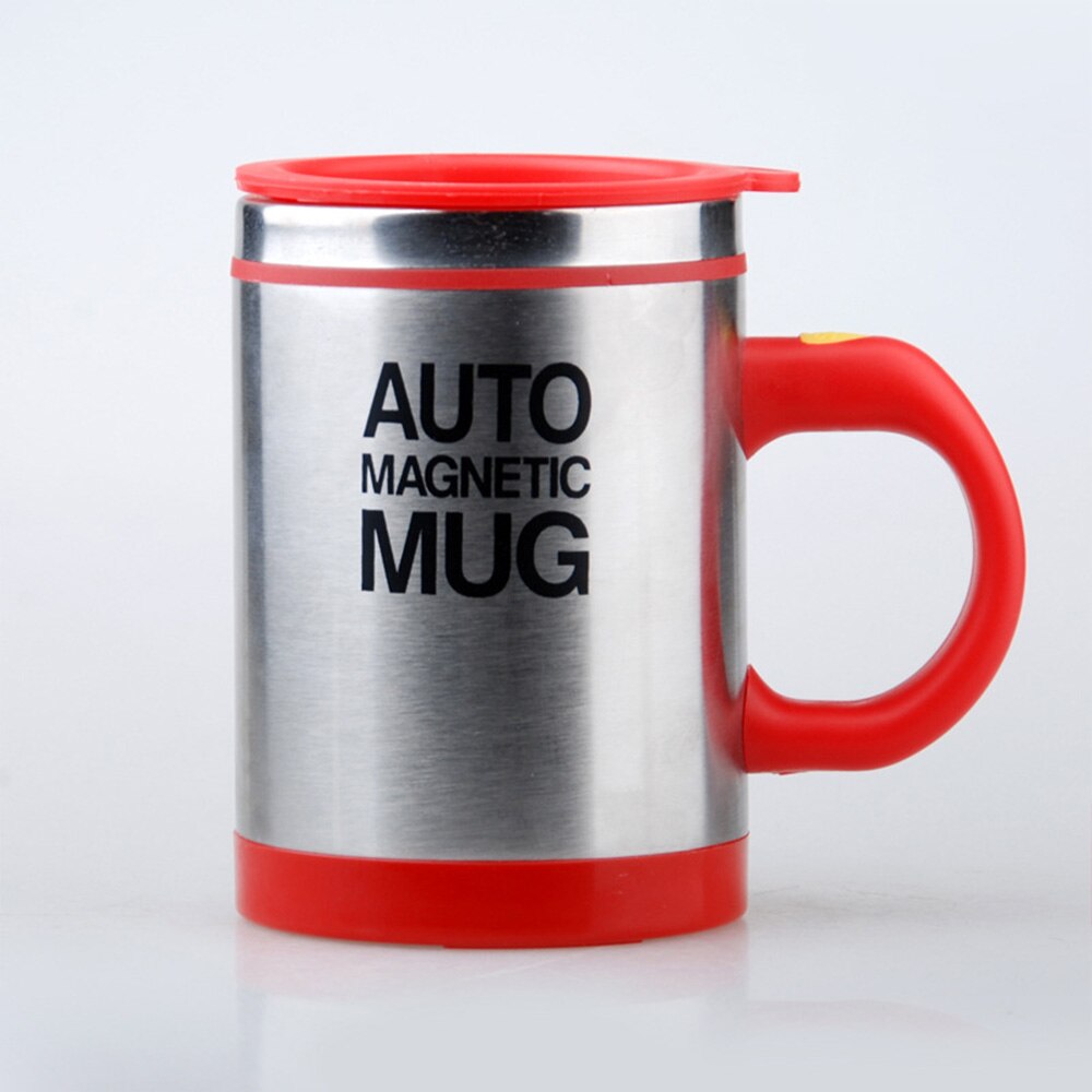 Tasse magnétique automatique de 400ML | Tasse à café, tasse magnétique automatique en acier inoxydable, tasse à mélanger isolée verres à boisson: Rouge