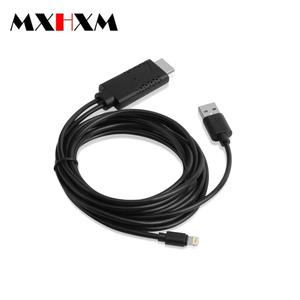 Mxhxm Voor Iphone Naar Hdmi Hdmi Kabel Iphone Projectie Display Kabel Aangesloten Tv Projector Plug-En-Play 1080P