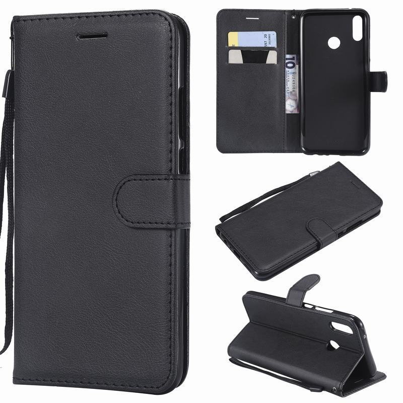 Voor huawei  y6 hoesje op huawei  y6 pro luxe pu leren tassen hoesje voor huawei  y6 flip portemonnee hoesje  y 6