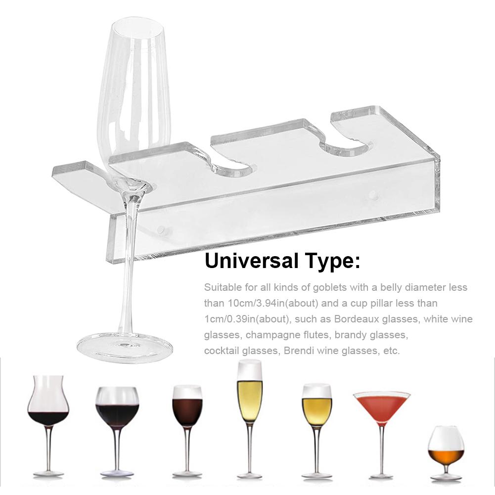 Helder Acryl Wijn Glas Rack Onder Kast Glaswerk Wijn Beker Houder Keuken Bril Opslag Voor Houdt 3 Wijnglazen