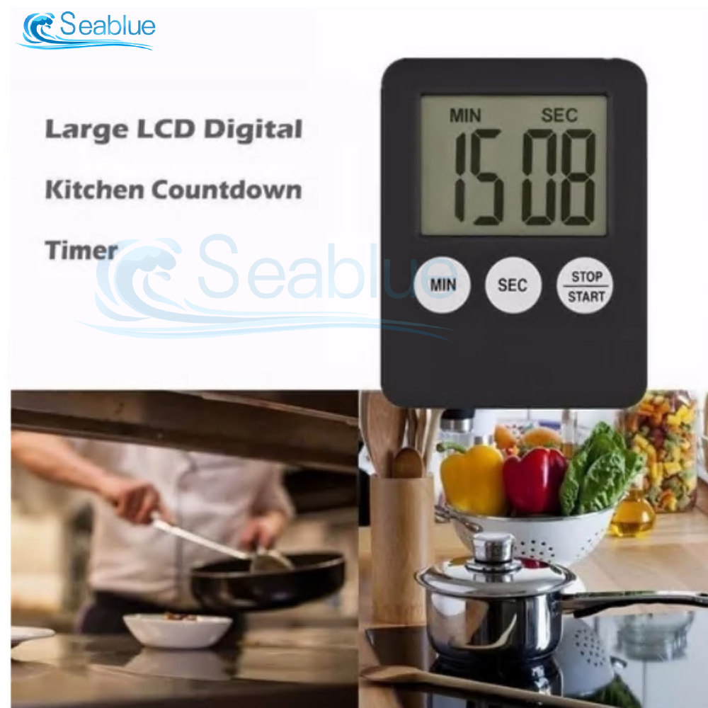 Minuterie de cuisine électronique numérique, minuterie électronique multifonction, chronomètre, affichage LCD, Mini pour les exercices sportifs, la pâtisserie et la cuisine