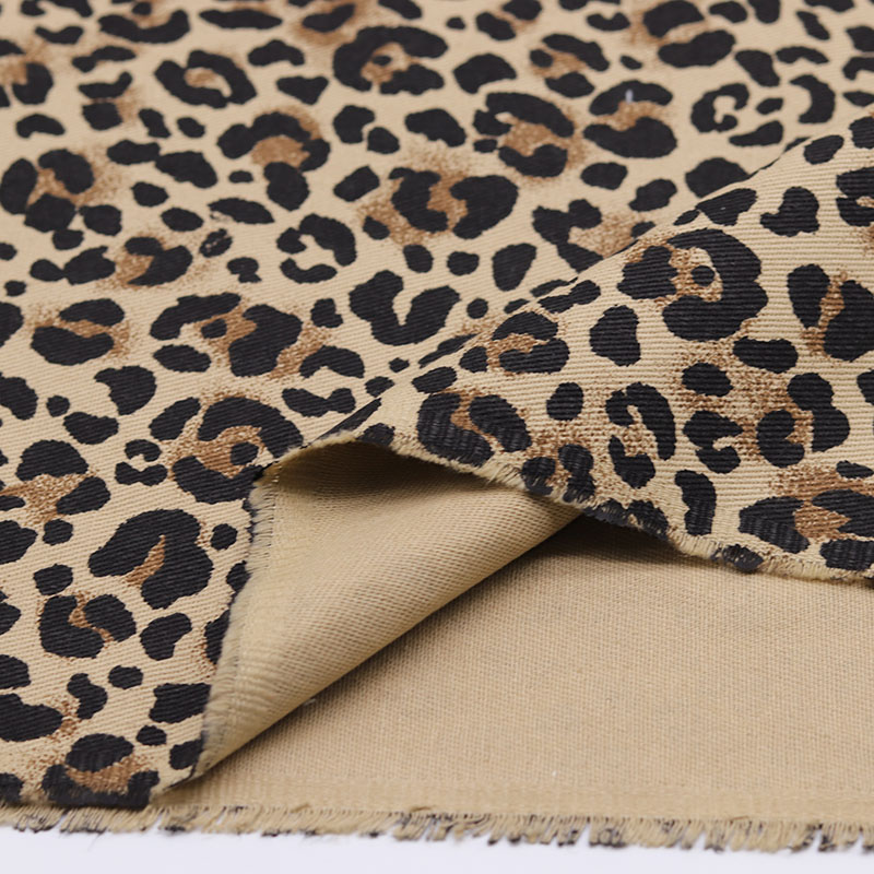 Telas de lona de algodón grueso de leopardo por medio metro grueso Antiabrasión costura sombrero bolsas abrigo pantalones DIY Tissus 50X150cm Tela