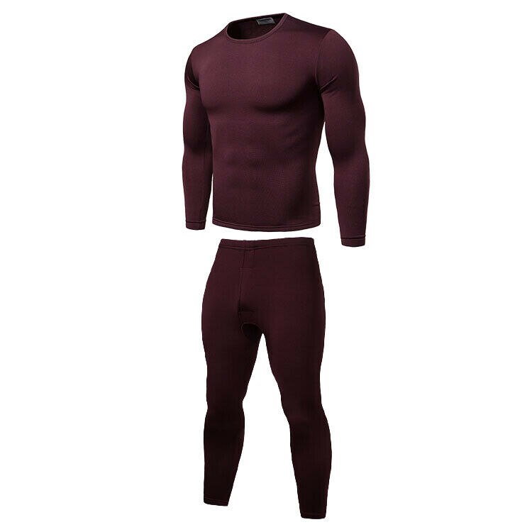Thermal Underwear Sets For Men Winter Thermal Underwear Long Ultra-Soft Fleece Lined Mens Thick Clothing Solid