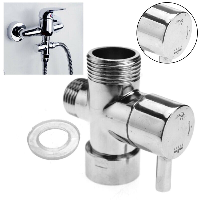 Rozdzielacz węża prysznicowego mosiądz 3-drożny rozdzielacz 1/2 &quot;rączka prysznica T Adapter rozdzielacz prysznicowy, bateria prysznicowa, zawór trójdrożny