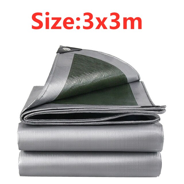 Outdoor waterproof PE tarpaulin 0.32mm awning garden plant shed truck shade sail pet dog roof: 3x3m