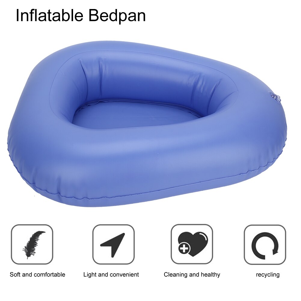 Inflatable Bedpan Reusable Soft Comfortable Elderly Bedridden Patients Inflatable Potty