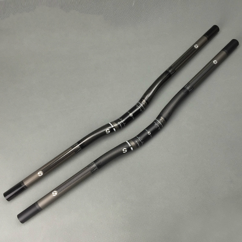 Manubrio per bicicletta completo in fibra di carbonio opaco/lucido manubrio per bici 25.4mm Bicicleta parti di biciclette
