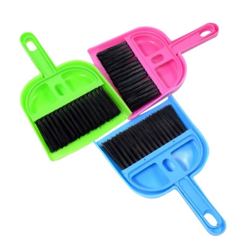 Mini Cleaning Table Dust Dander Pets Pooper Scooper Shit Broom With Dustpan Dogs Plastic Shit Sweeping Tools