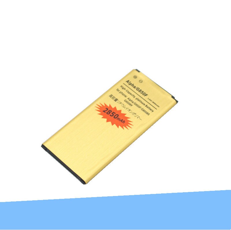Iskyams 1X2850Mah EB-BG850BBC EB-BG850BBE Goud Batterij Voor Samsung Galaxy Alpha G850 G8508 G8508S G8509v G850F G850T