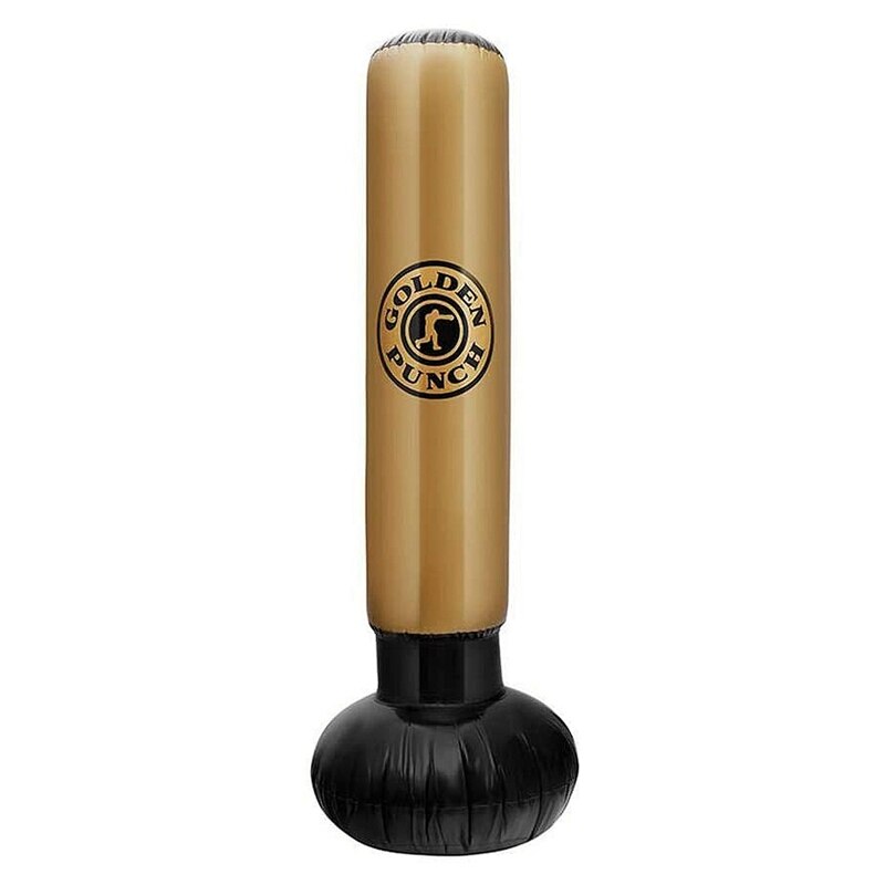 Boksepunch tung posere oppblåsbar boksesekk frittstående tumbler kolonne sandpose til voksne låve Fitness 63 tommer: misligholde tittel