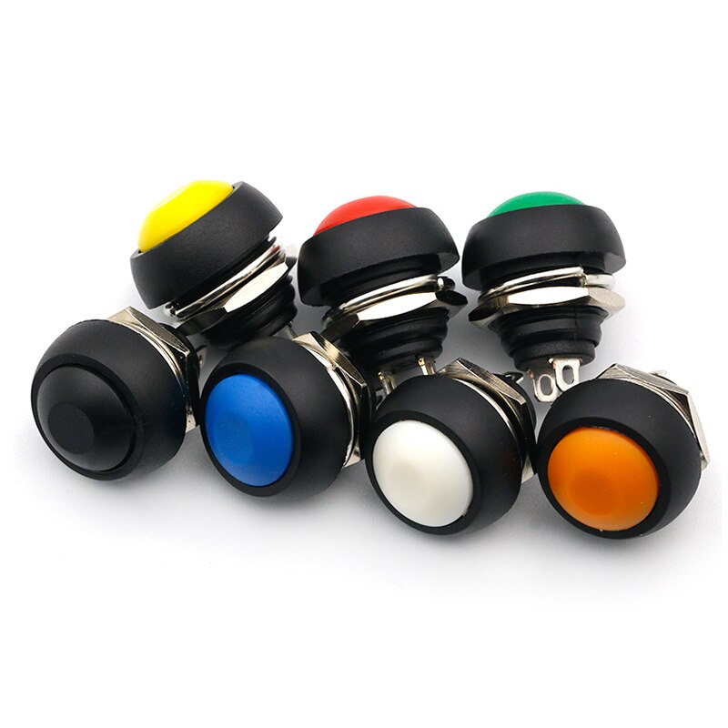 12mm PBS-33B étanche momentané sur le bouton poussoir Swithch Mini interrupteur rond