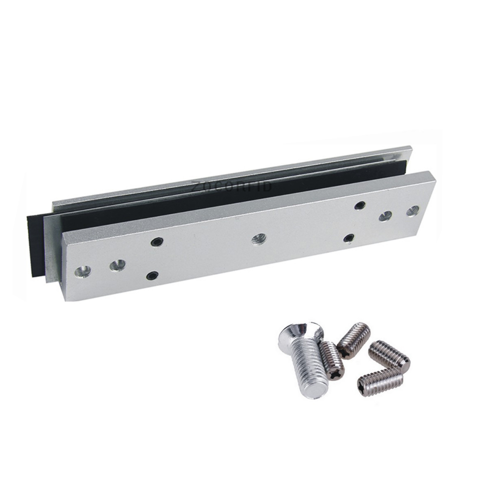 Magnetic lock U shape bracket for 280kg 600lbs frameless glass door Access Control System
