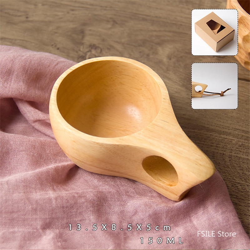 Chinese Draagbare Hout Koffie Mok Rubber Houten Thee Melk Kopjes Water Drinken Mokken Drinkware Handgemaakte Sap Citroen Theekopje: B