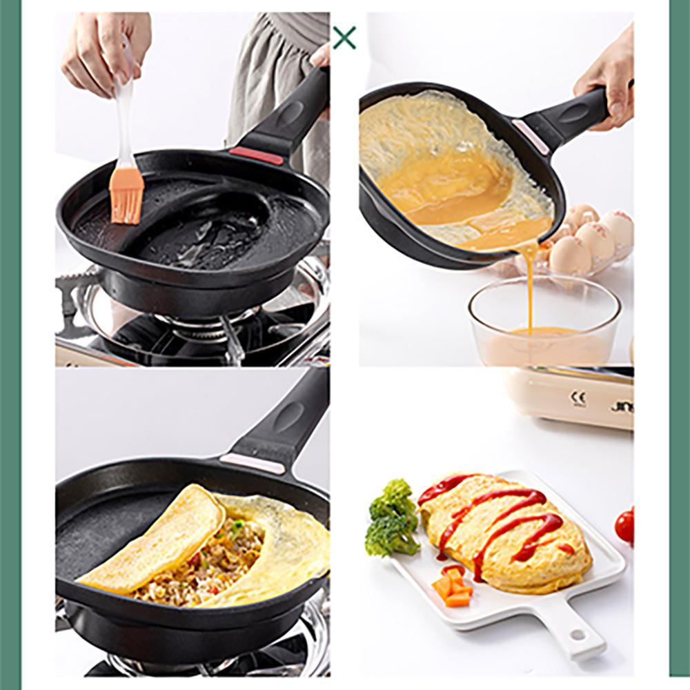 Kitchen Japanese Style Omurice Pan Non-Stick Frying Pan Economical Cooking Dish Fuel Gas Commercial Use