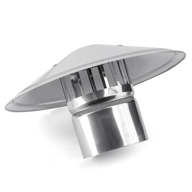 4/6/8 Inch Stove Pipe Chimney Cap Fireplaces Rain Hat Smokeware Zinc Alloy Mushroom-shaped