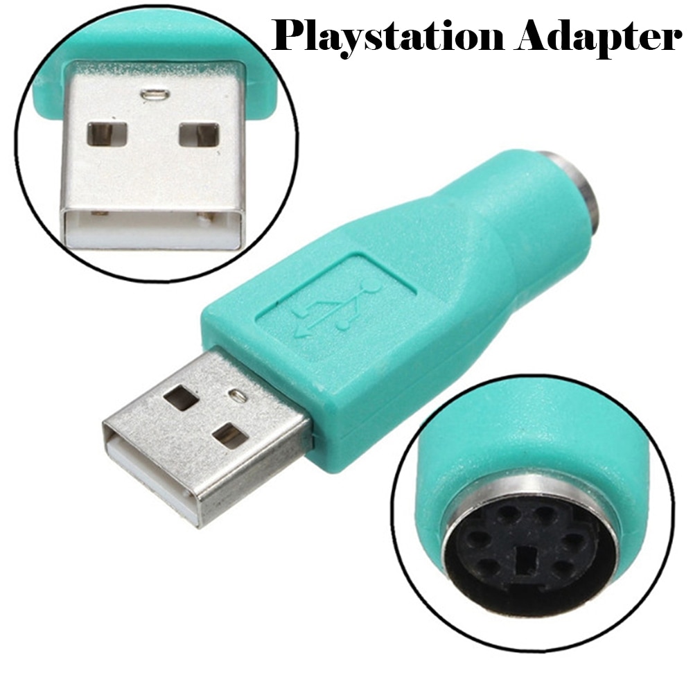 Playstation Adapter USB Male Naar Voor PS2 Vrouwelijke Adapter Converter Voor Computer PC Toetsenbord Muis Accessoires