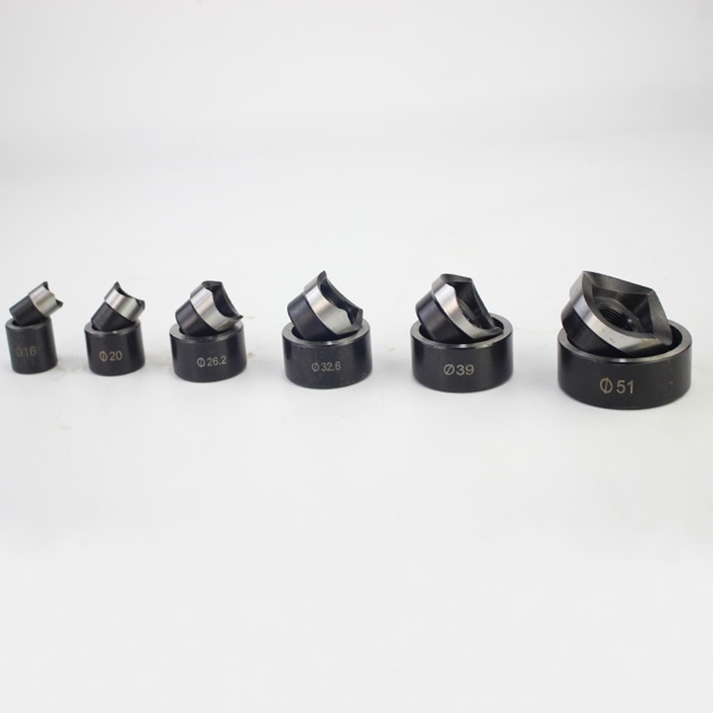 Set Di Punzoni Idraulici Per Presse Syk8A, Syk-8B, Syk-15 - Diametri 16-114 Mm, Per Acciaio, Alluminio, Legno - Industriali, Alta Precisione