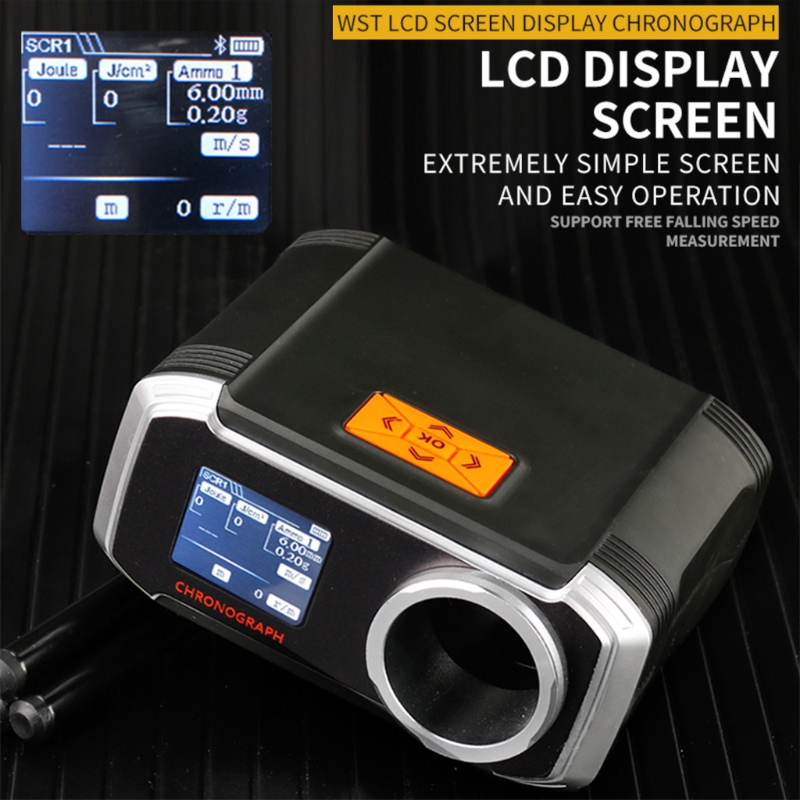 LCD Display Matching Chronograph Shooting Speed Tester Velocity Meter Velocimetry Measuring with Phone APP &amp; Tripod