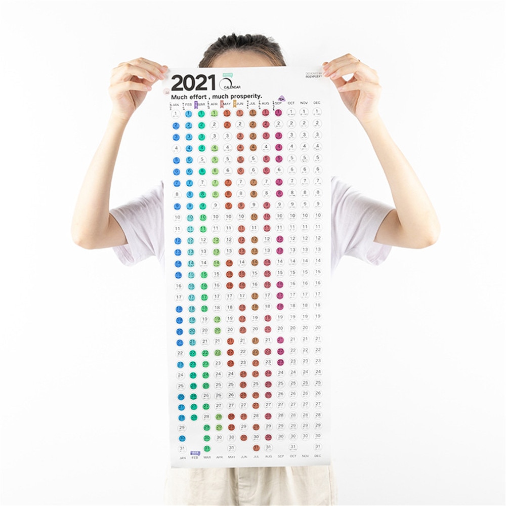 Muur Kalender Met Stickers 365 Dagen Leren Schema Jaarlijkse Periodieke Planner Jaarlijks Agenda Organisator Kantoorbenodigdheden