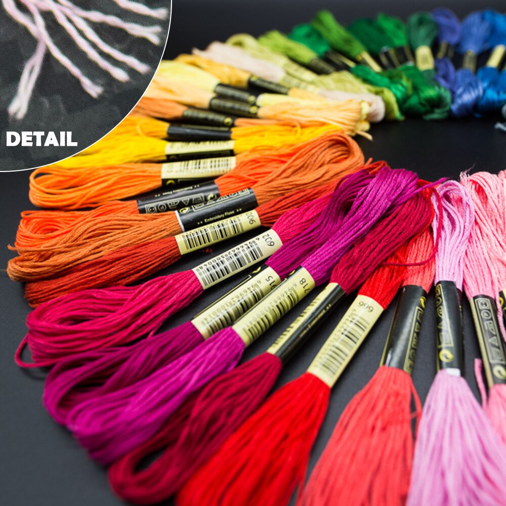 447/200/100 Kleuren Borduurgaren Floss Kruissteek Kit Premium Regenboog Diy Threads Ambachten Katoen Naaien Streng