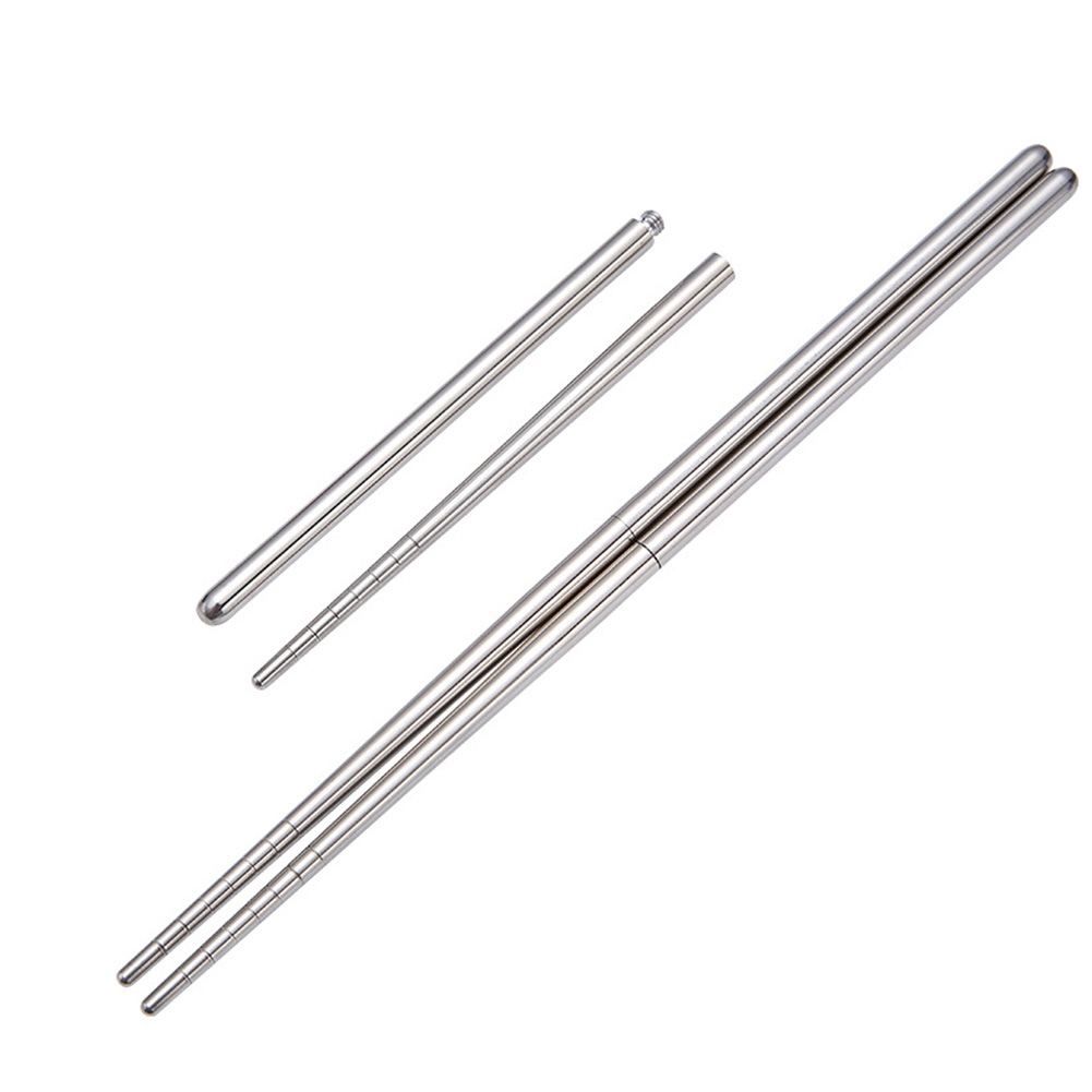 3PCS/Set Cutlery Set Travel Spoon Fork Tableware With Storage Case Hiking Sanitary Outdoor Picnic Chopsticks Stainless Steel