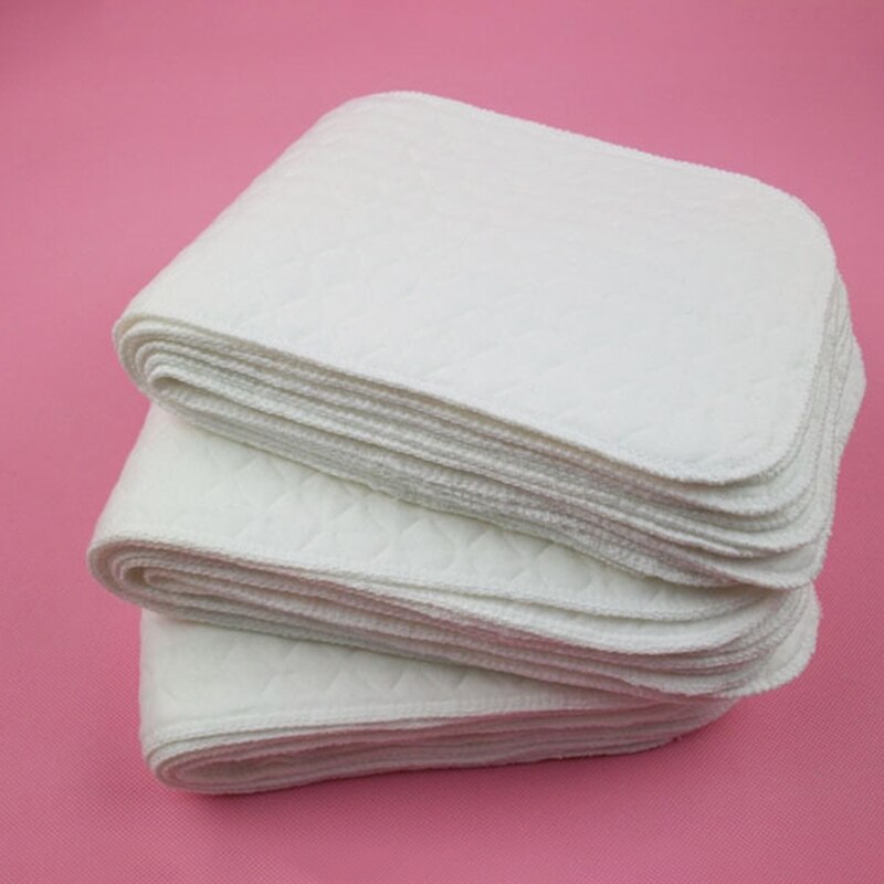 1Pcs Reusable 3-Layer Washable Infant Diapers Cloth Babies Care White 100% Cotton Diaper