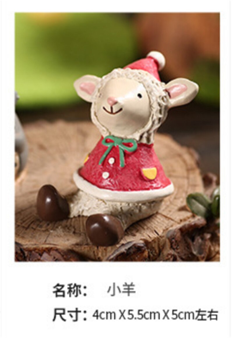 1pc akvaariokoristeet akvaariokoristeet hartsi joulukoristeet käsityöt lumiukko peura joulupukki eläinhahmo: 005