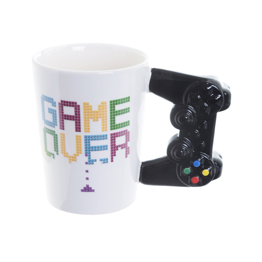 3D Game Over Coffee Mug Game Controller Handle Mug Ceramic Cup Milk Tea Mugs Game Boy Birthday Christmas: 02