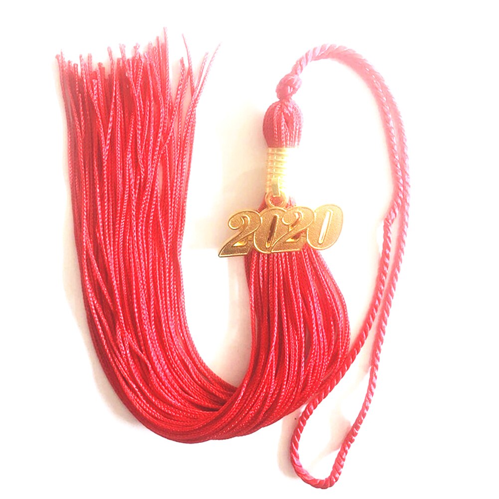 Graduation Hat Tassel DIY Decoration Fringe Academic Hanging Ceremonies With Charm Party Craft Making Accessories Pendant: Red