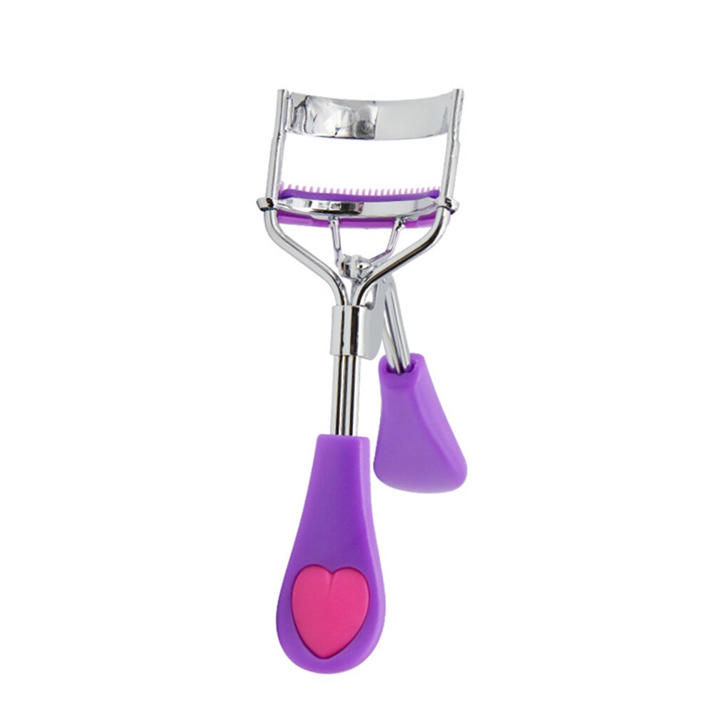 1PC Dame Professionelle Wimpern Curler Mit Kamm Pinzette Eisstockschießen Wimpern Clip Kosmetische Auge Schönheit Werkzeug maquillaje: hell Blau