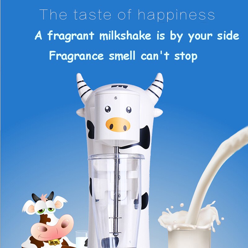 Milkshake machine cartoon Milk Shake Machine single-head Drink mixer Make Milks Foam/Milkshake Bubble Tea Machine for home 220v
