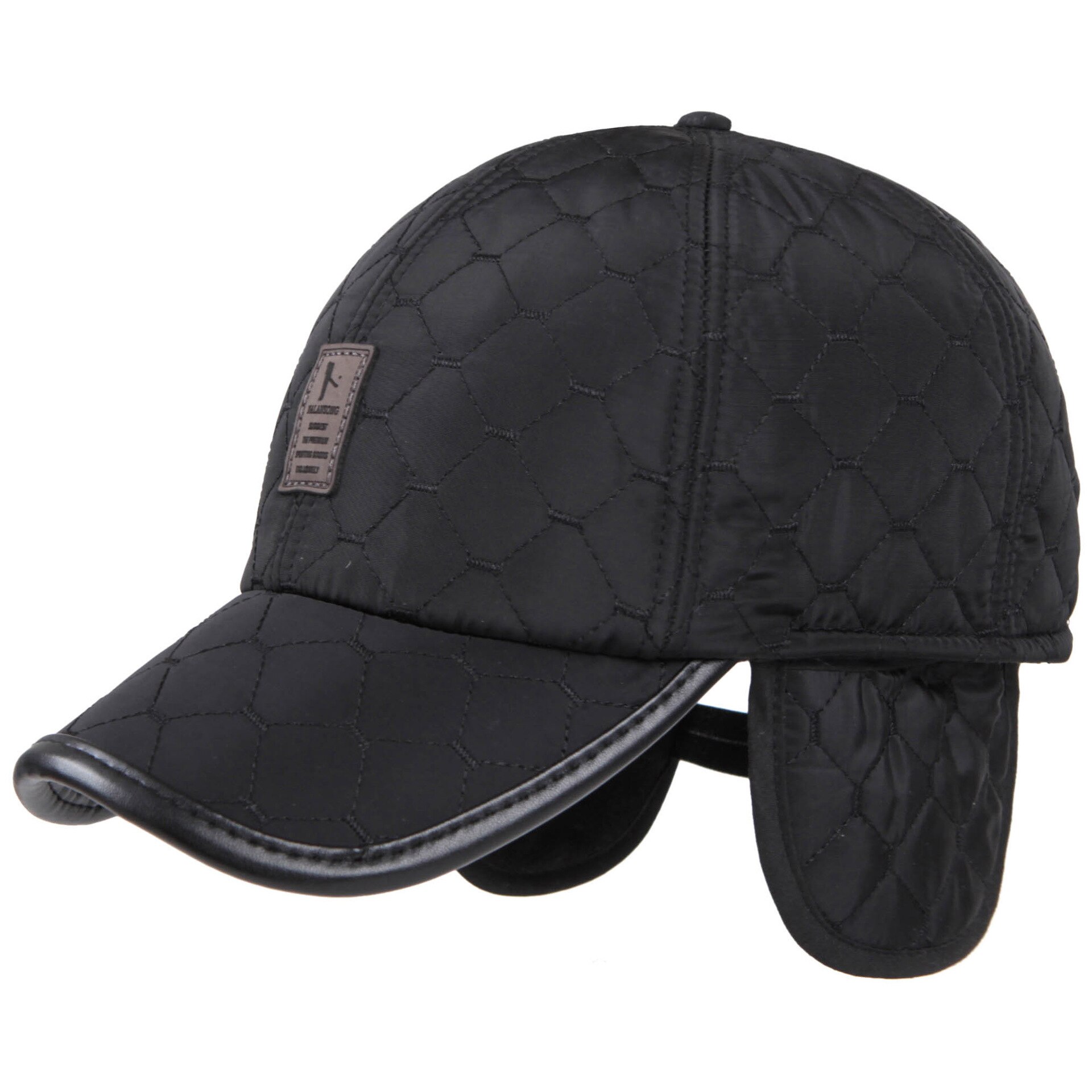 VORON Warme Winter Baseball Cap Mannen Oor Bescherming Gorro hoeden Snapbak Solid Bone Baseball cap Mannen Winter Warm voor Mannen