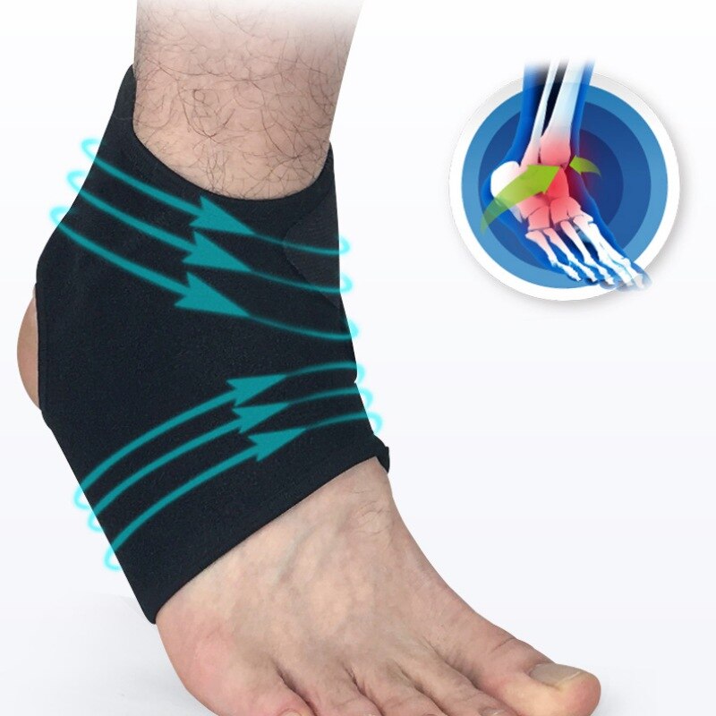 Hoge Elastische Aanpassing Compressie Enkel Ondersteuning Professionele Sport Enkel Pads Basketbal Voetbal Klimmen Beschermende Gear