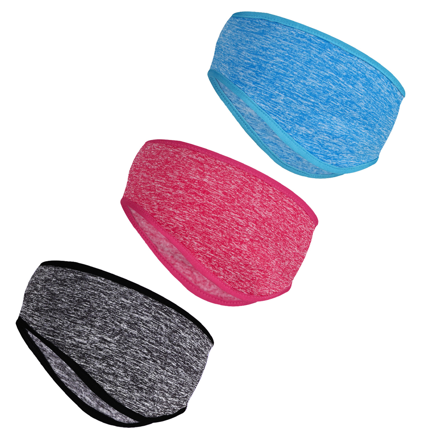 Outdoor Sports Hair Sweat Fleece Ear Cover Women Men Running Headband Ear Warmer Winter Sweatband Ear Muffs Yoga Headband: Gold