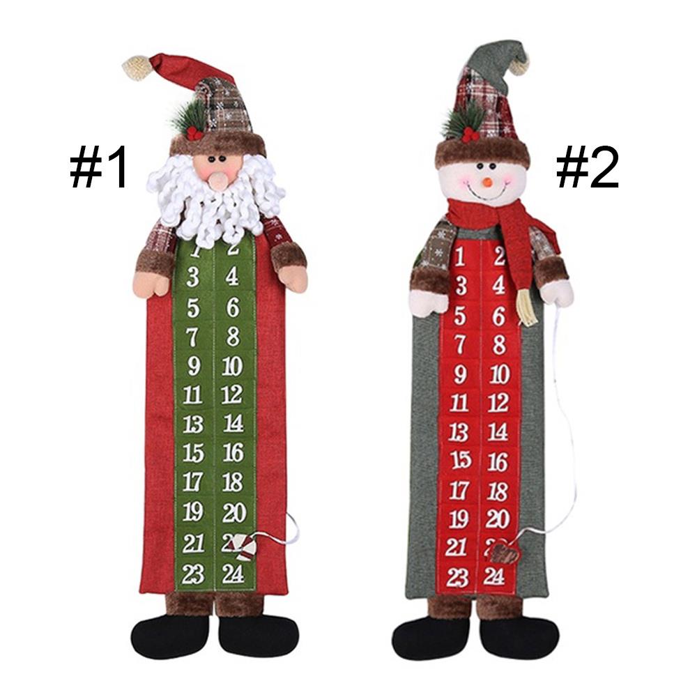 Hängande julkalender tyg heminredning unik skapa firande jul utsökt kalender vinter skrivbord barn