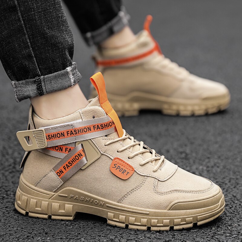 Heren casual schoenen winter herenschoenen zwarte schoenen voor heren houd warm canvas schoenen heren hoge leren casual schoenen 8