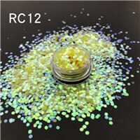 Bulk Price Body Face Nail Fairy Christmas Decorated White Opal Iridescent Rainbow Chunky Glitter: Yellow Rainbow